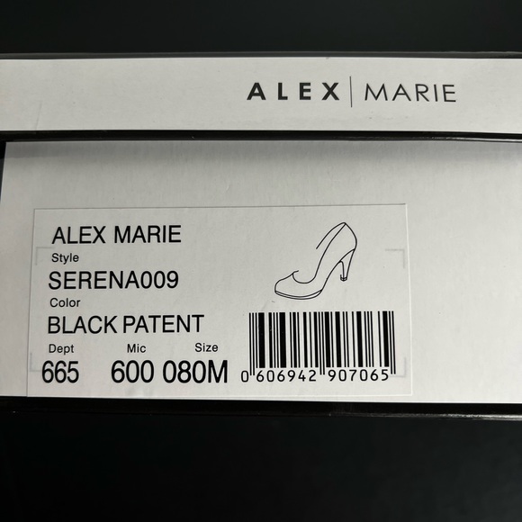 Alex Marie Black Patent Leather Pumps Sz 8 - Picture 5 of 8